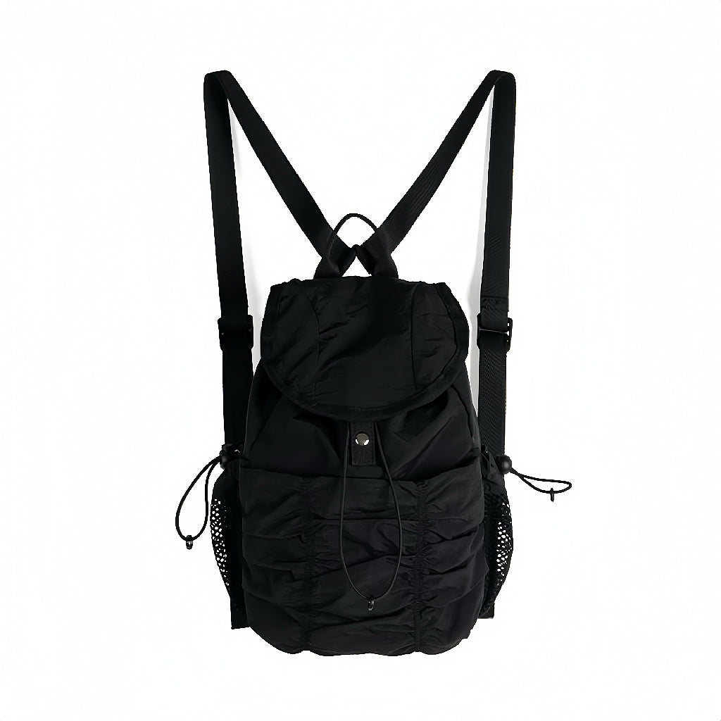 Casual Nylon Pleated Backpack