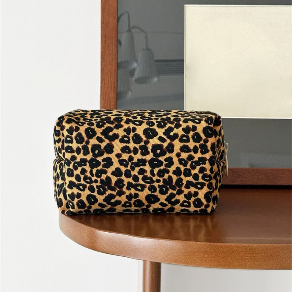 Leopard Allure Makeup Bag