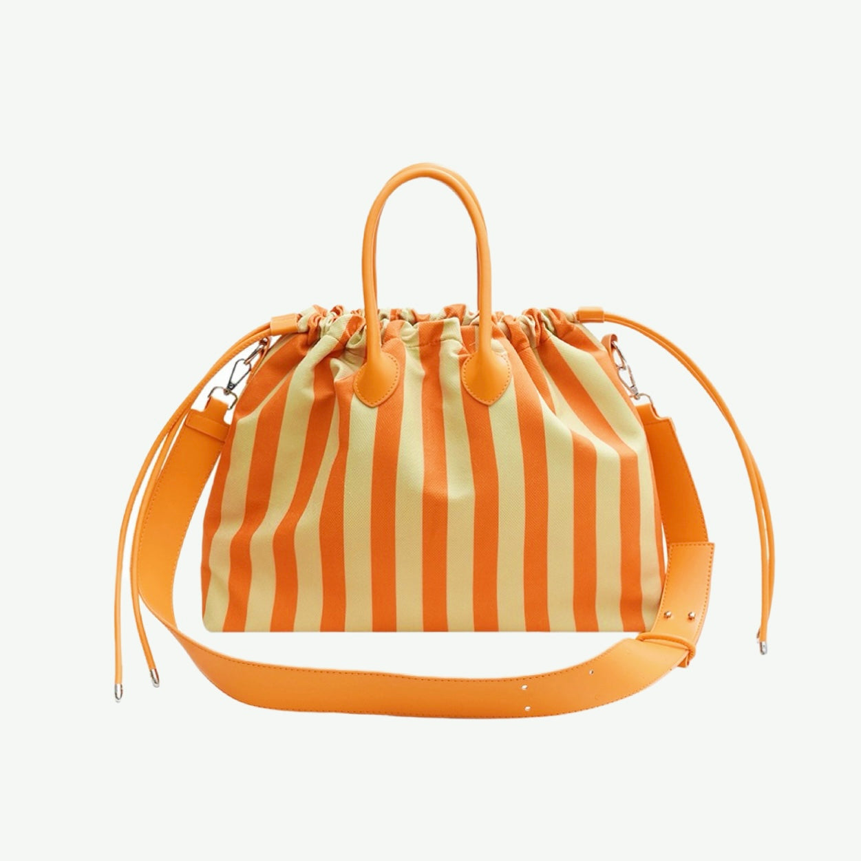 Borsa da bowling a righe con coulisse