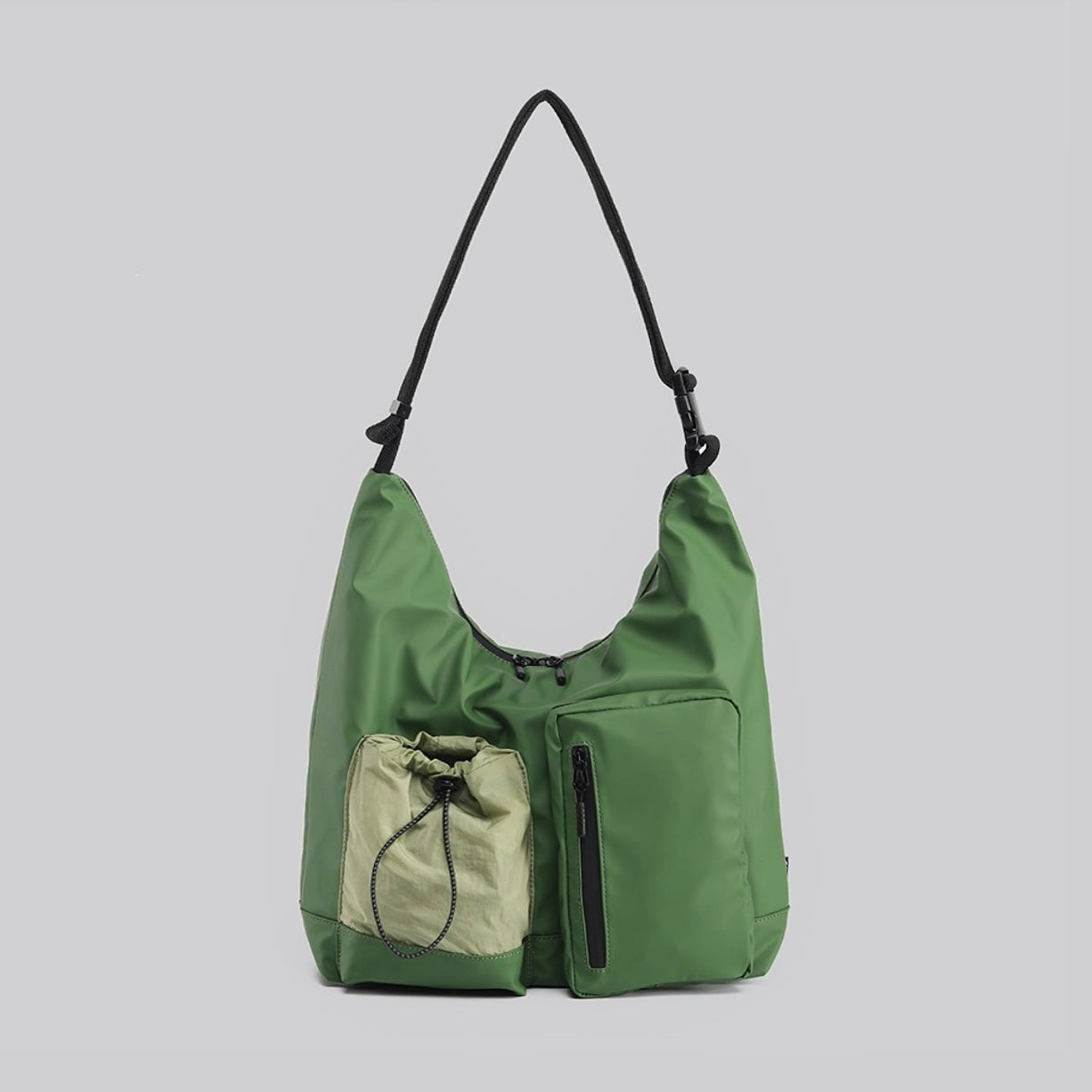 Multi Pocket Nylon Crossbody Bag