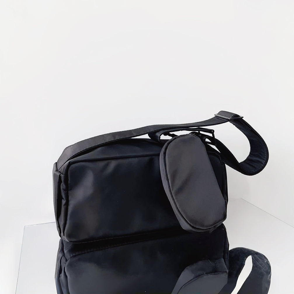 Borsa a tracolla in nylon Brick Cassette