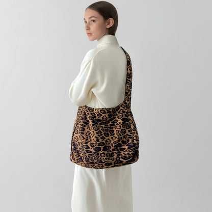 Leopard Allure Slouchy Tote Bag