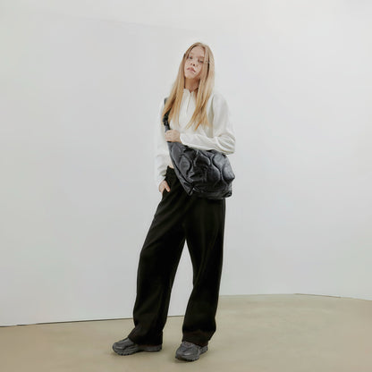 Borsa grande trapuntata slouchy