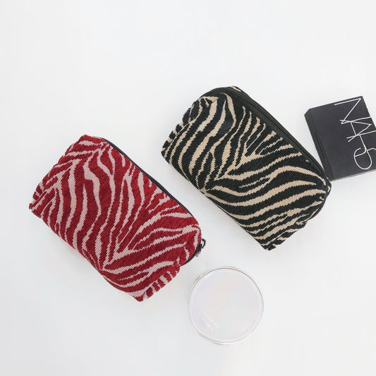 Zebra Print Makeup Bag
