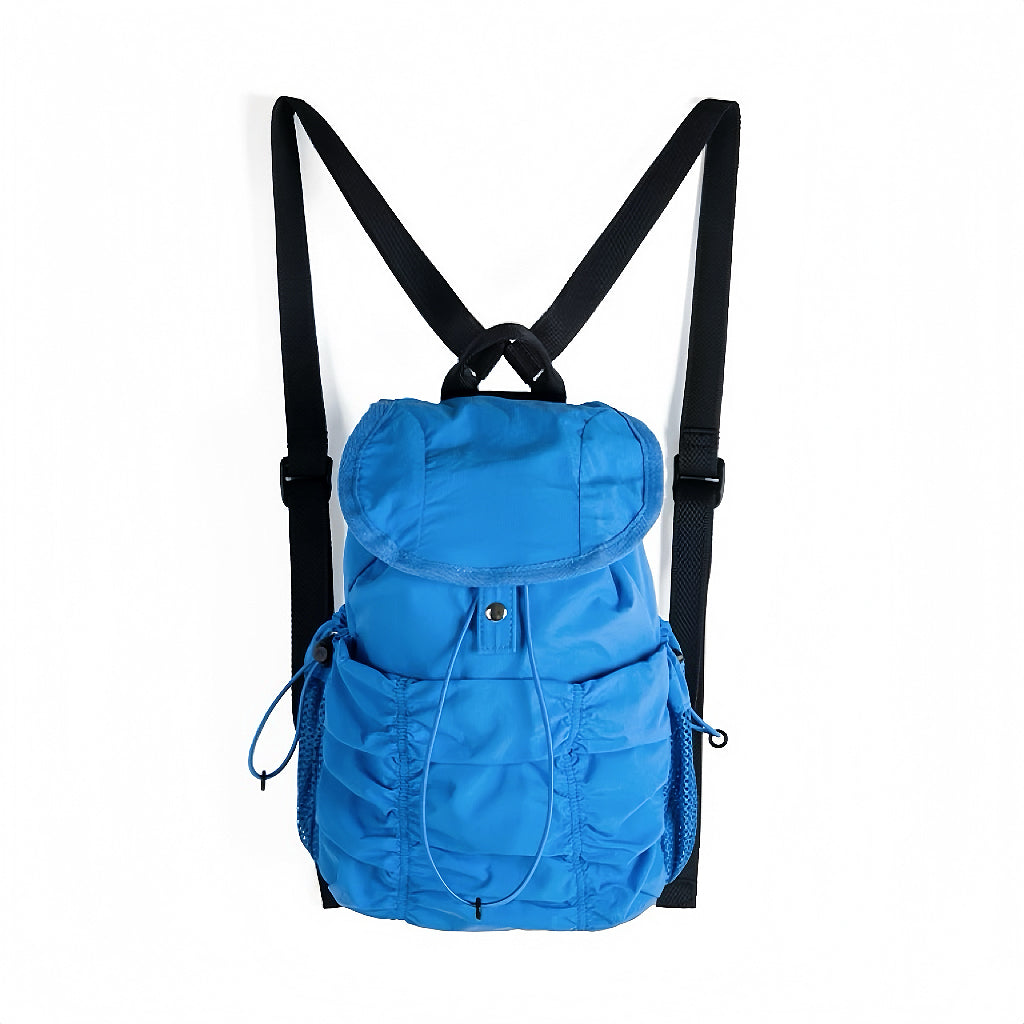 Casual Nylon Pleated Backpack