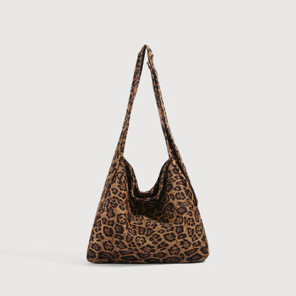 Leopard Allure Slouchy Tote Bag