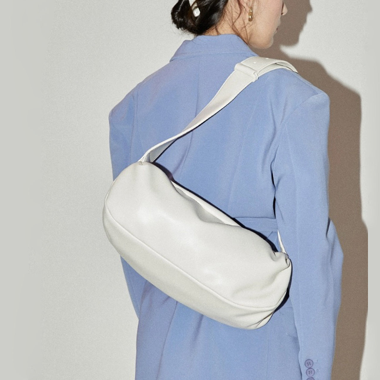 Borsa Baguette in morbida pelle