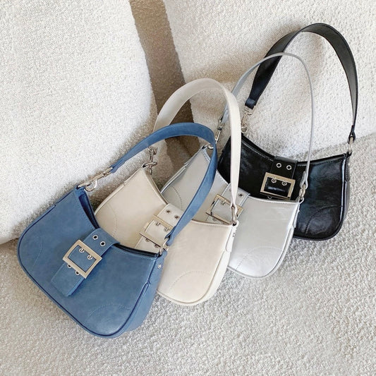 Borsa a tracolla Hobo in pelle con fibbia 