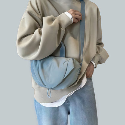 Borsa a tracolla casual stropicciata