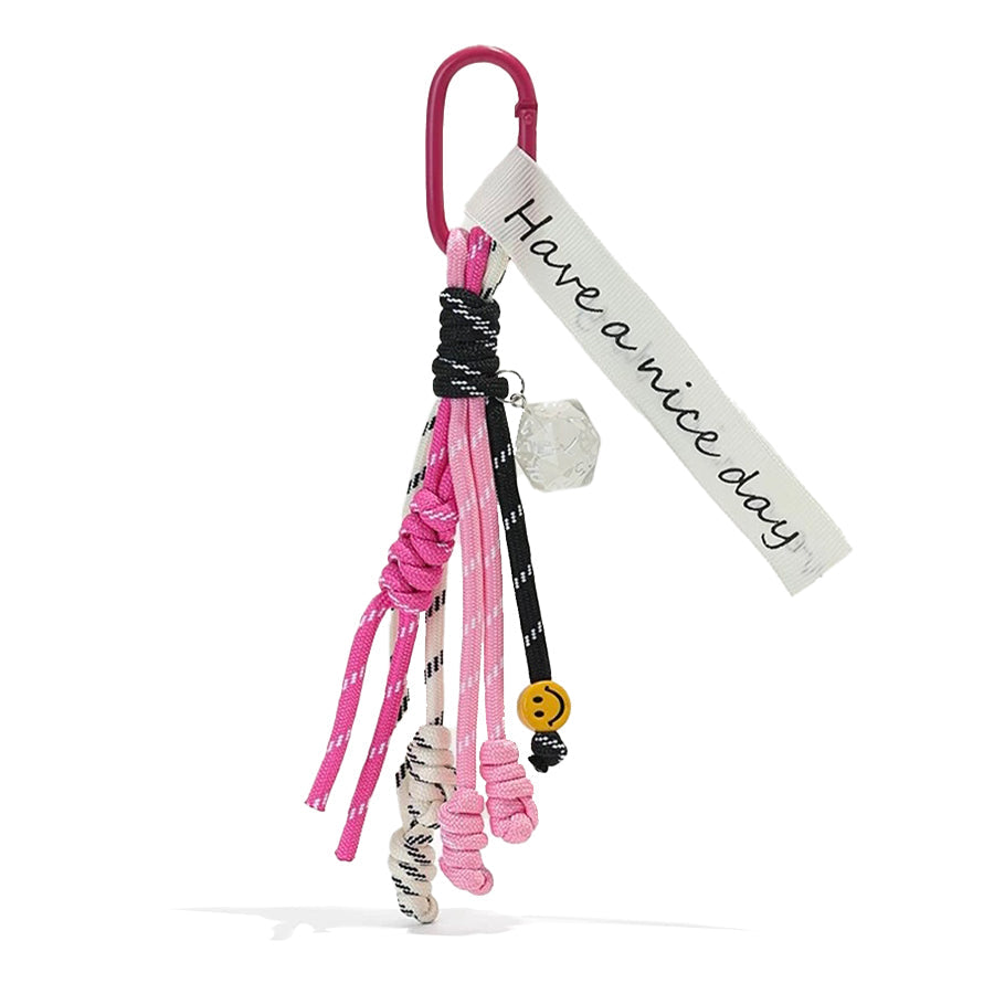 Tassel Knotted Color String Bag Charm