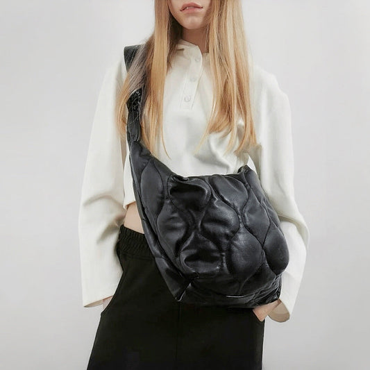 Borsa grande trapuntata slouchy