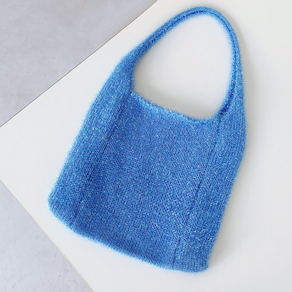 Glitzernde Häkeltasche