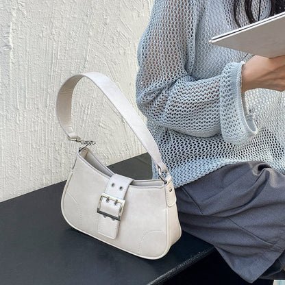 Borsa a tracolla Hobo in pelle con fibbia 