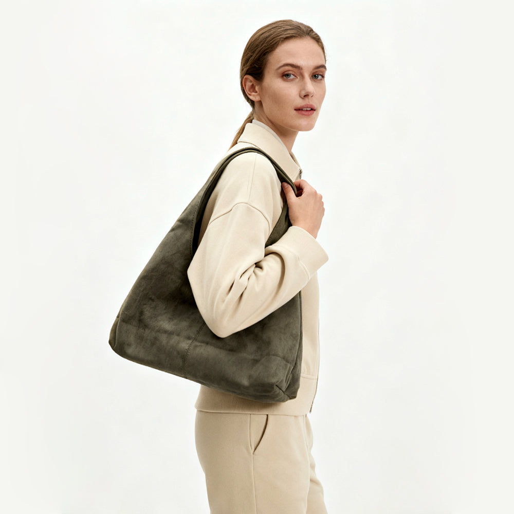 Ease Suede Hobo Bag