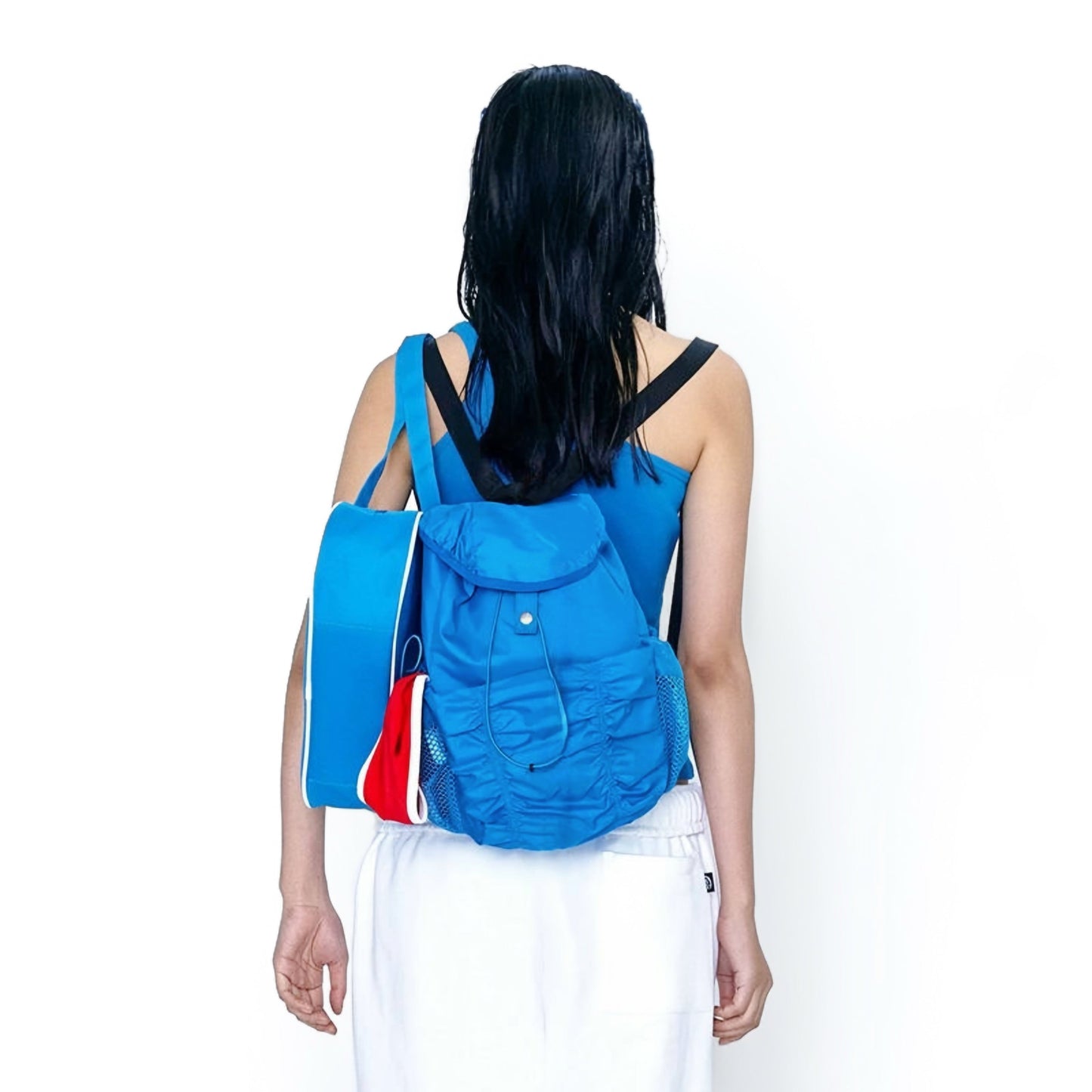Casual Nylon Pleated Backpack