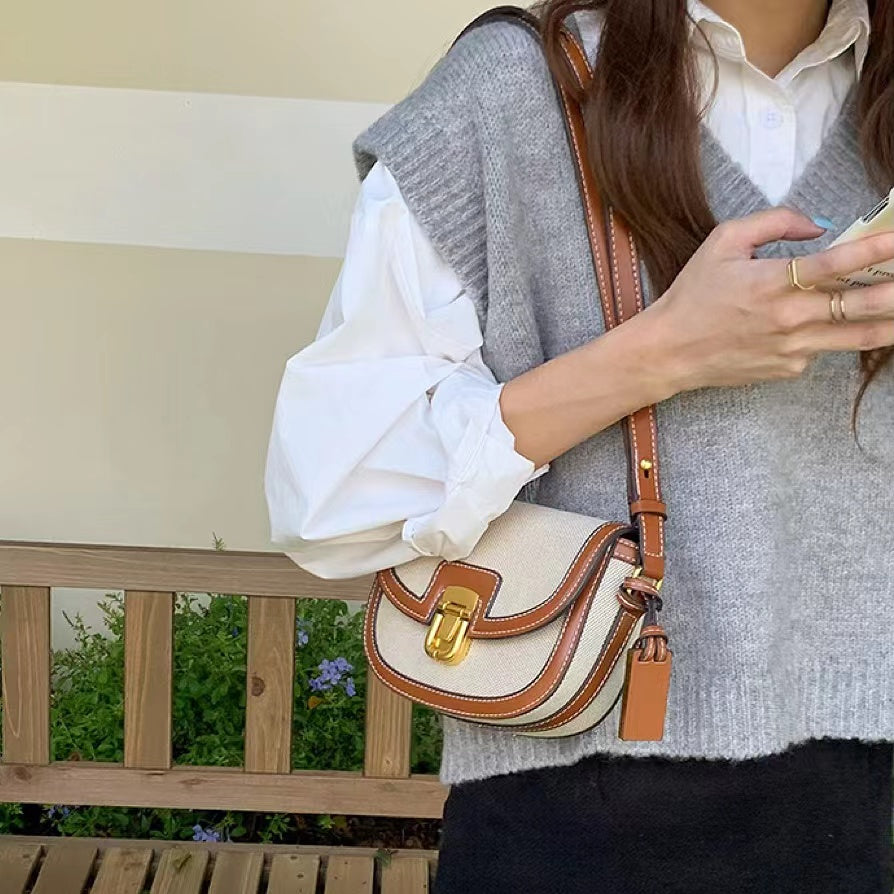 Piccola borsa da sella vintage