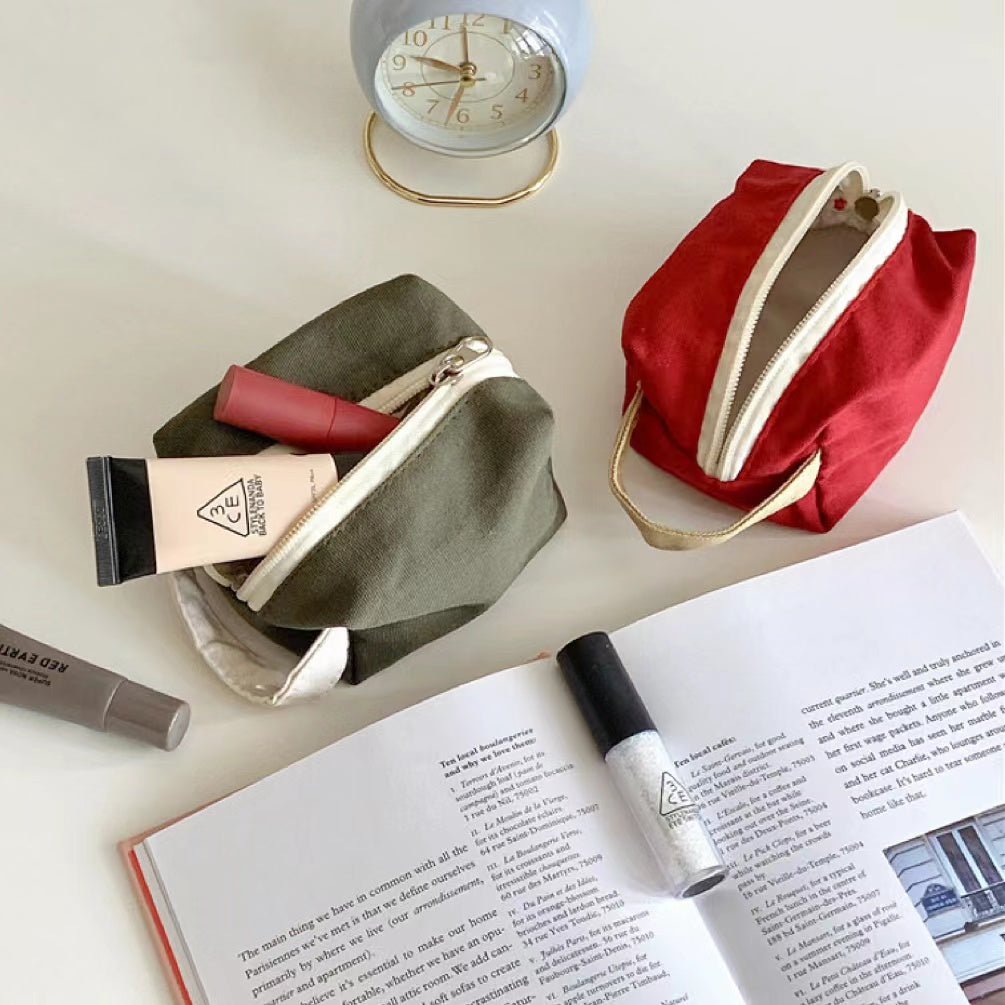 Canvas Makeup Bag