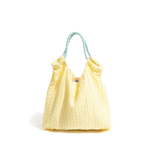 Borsa tote in seersucker di caramelle