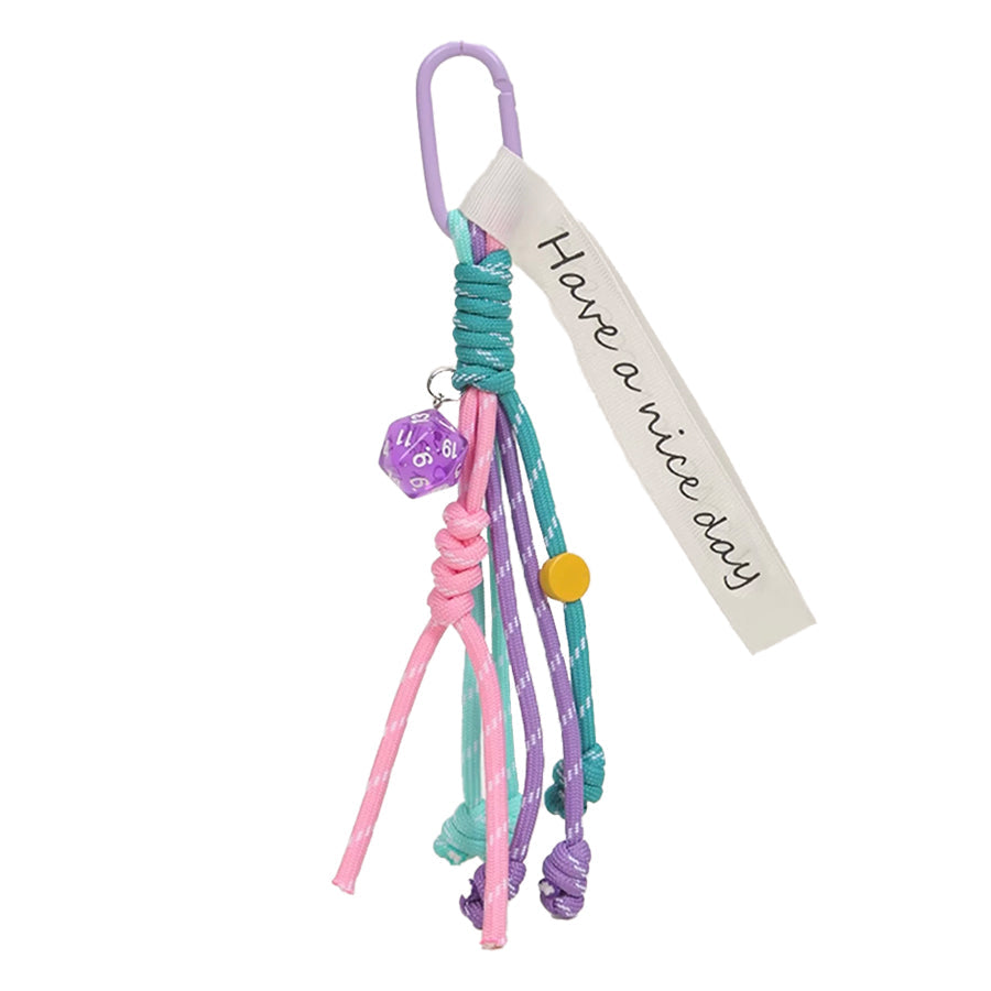 Tassel Knotted Color String Bag Charm