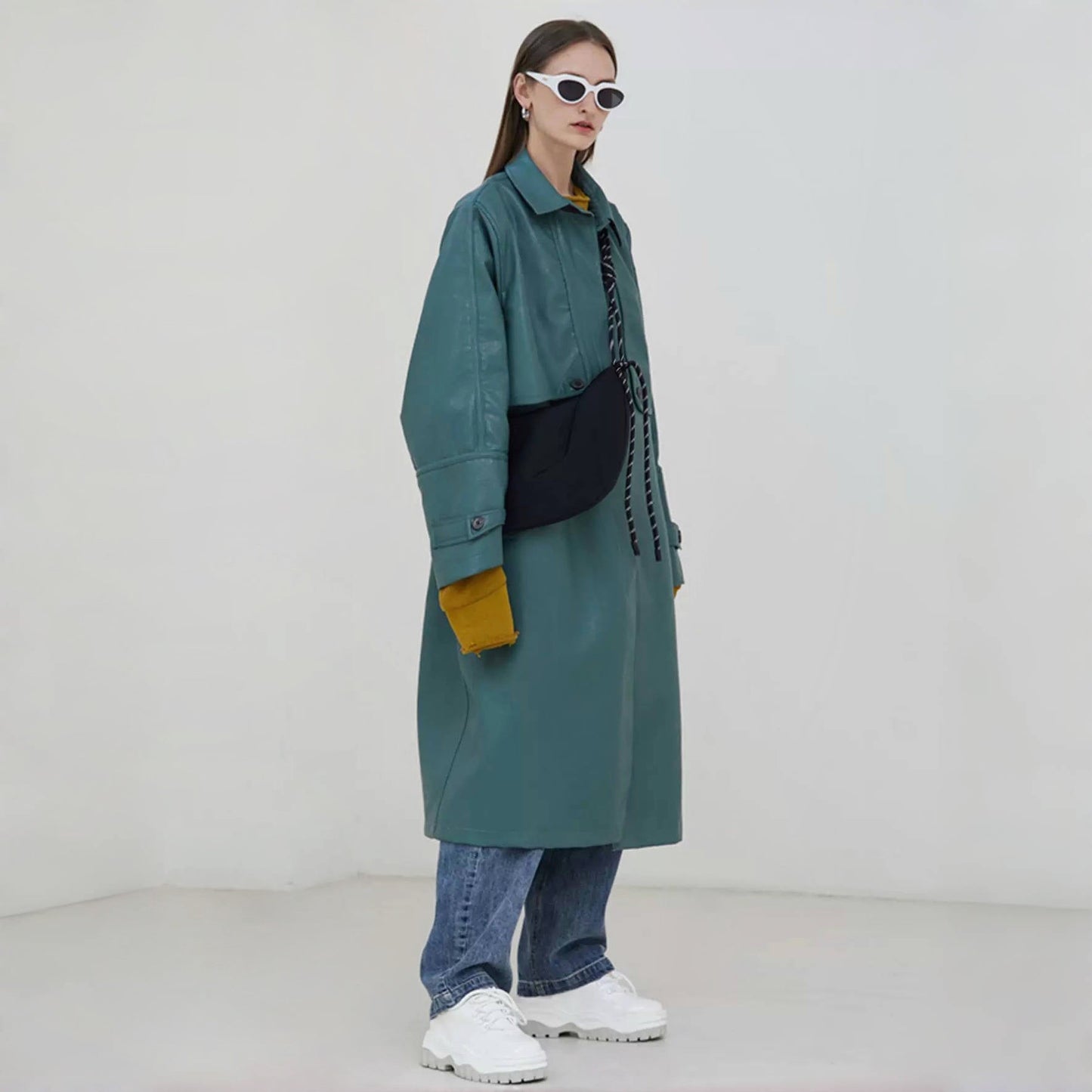 Umhängetasche aus Nylon mit Freestyle-Knoten