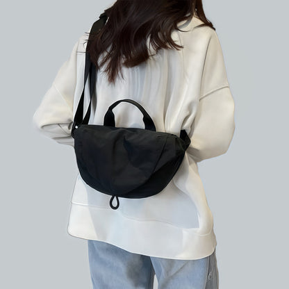 Borsa a tracolla casual stropicciata