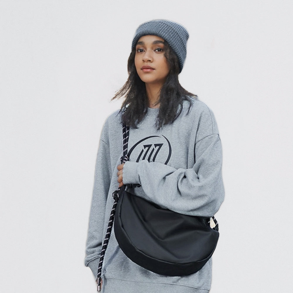 Casually Knotted Sling Nylon Crossbody Bag