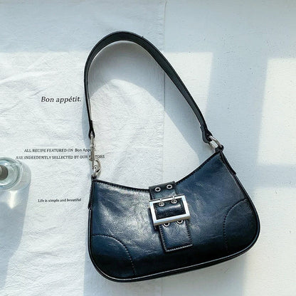 Borsa a tracolla Hobo in pelle con fibbia 
