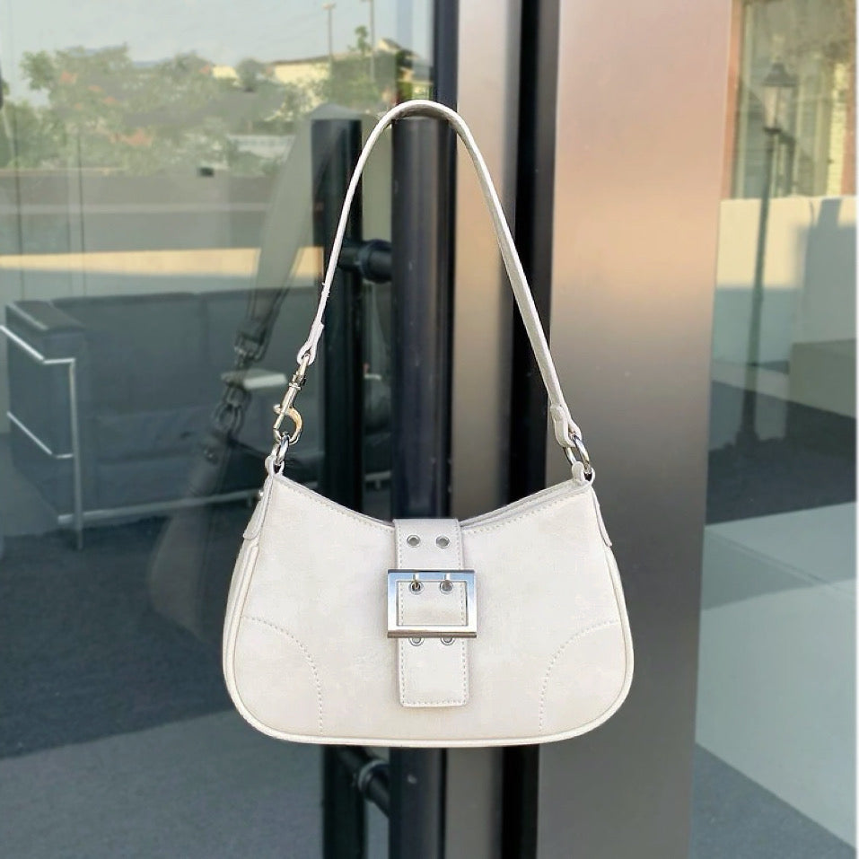 Borsa a tracolla Hobo in pelle con fibbia 
