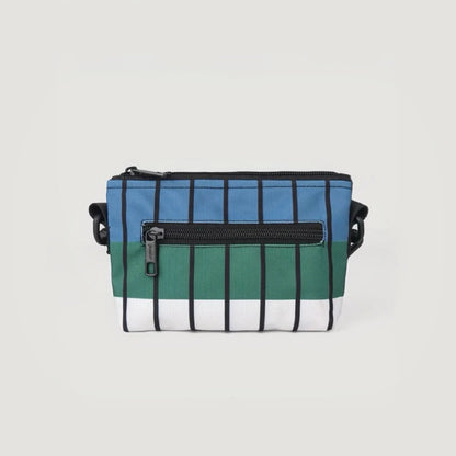 Angled view of FREEIN Designer Spectrum Roam Crossbody Bag, great for everyday carry and travel.